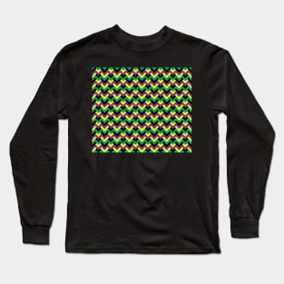 Mardi Gras Chevron Funk Long Sleeve T-Shirt